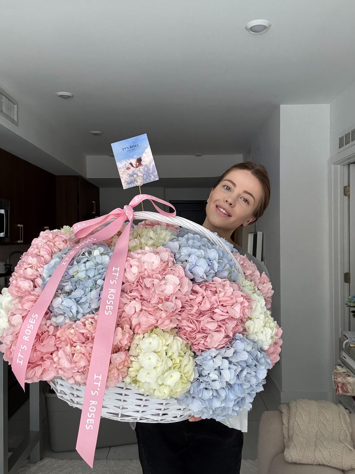 Hydrangeas Basket