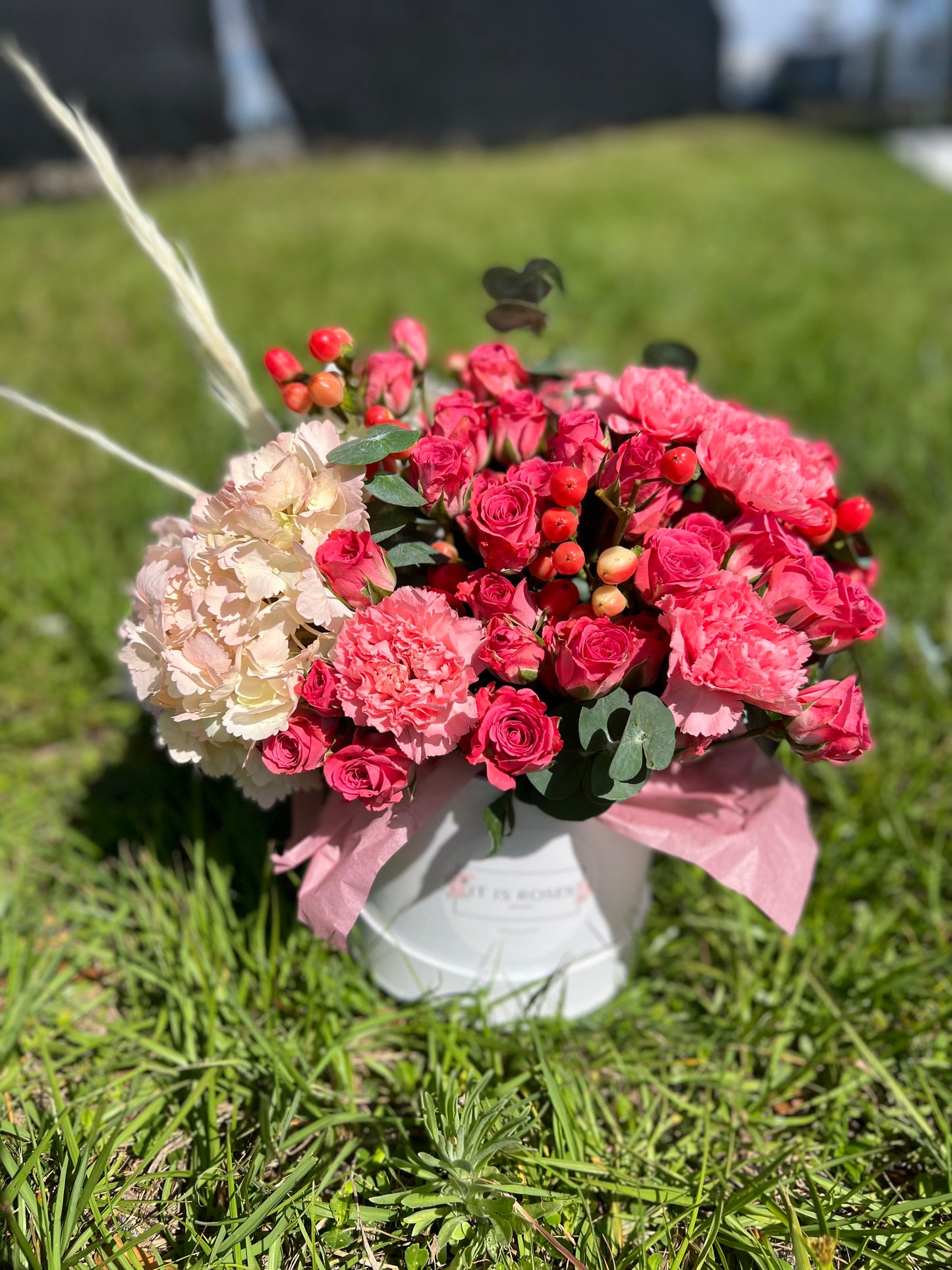 Pink flowers mix