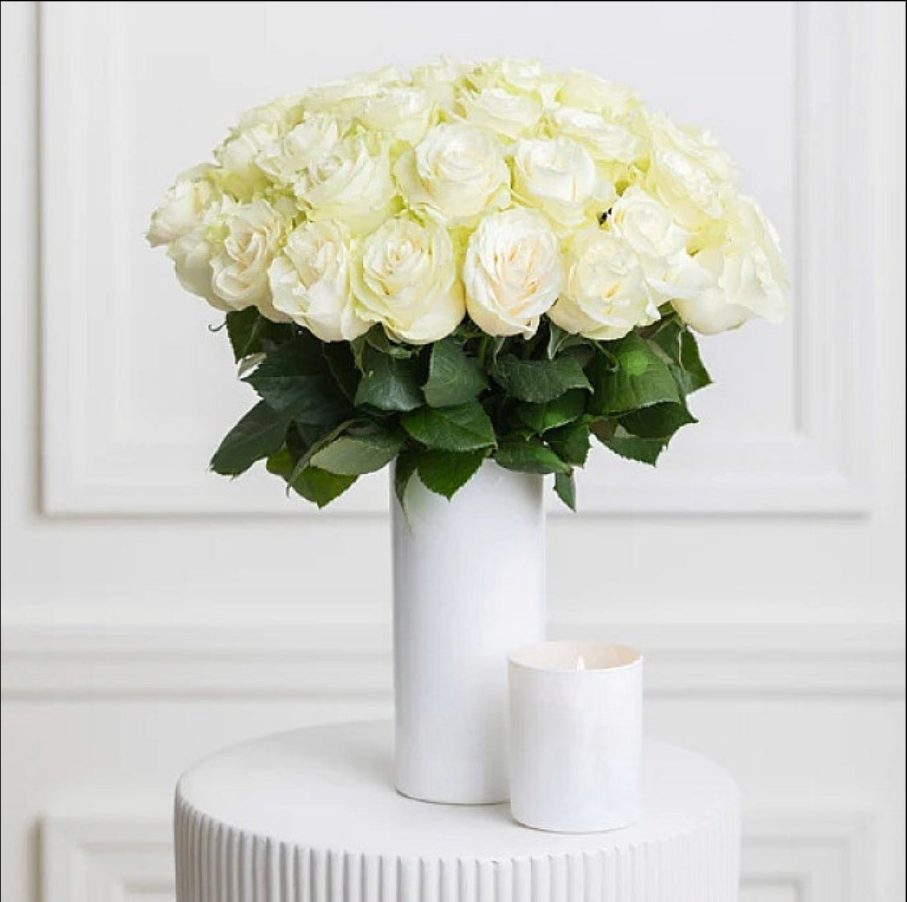 White vase for flowers