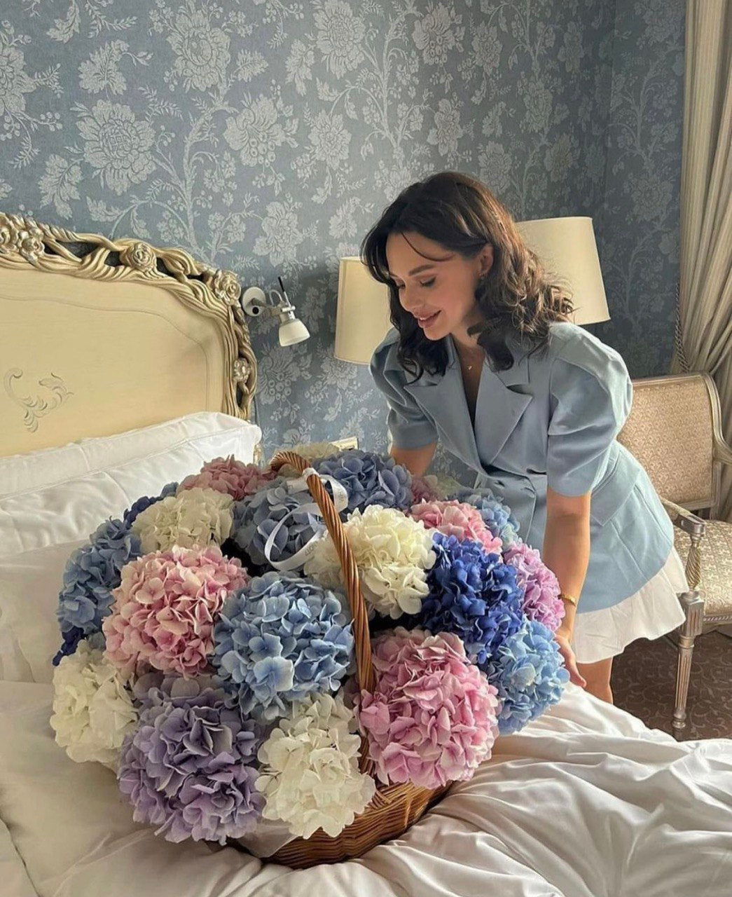 Hydrangeas Basket