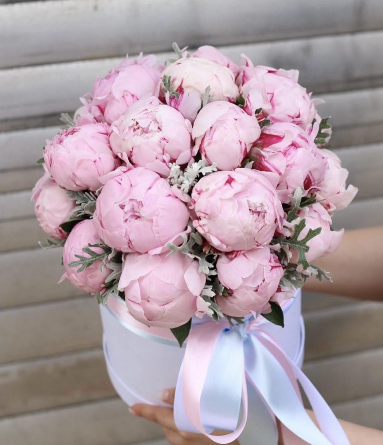 25 PINK PEONIES BOX