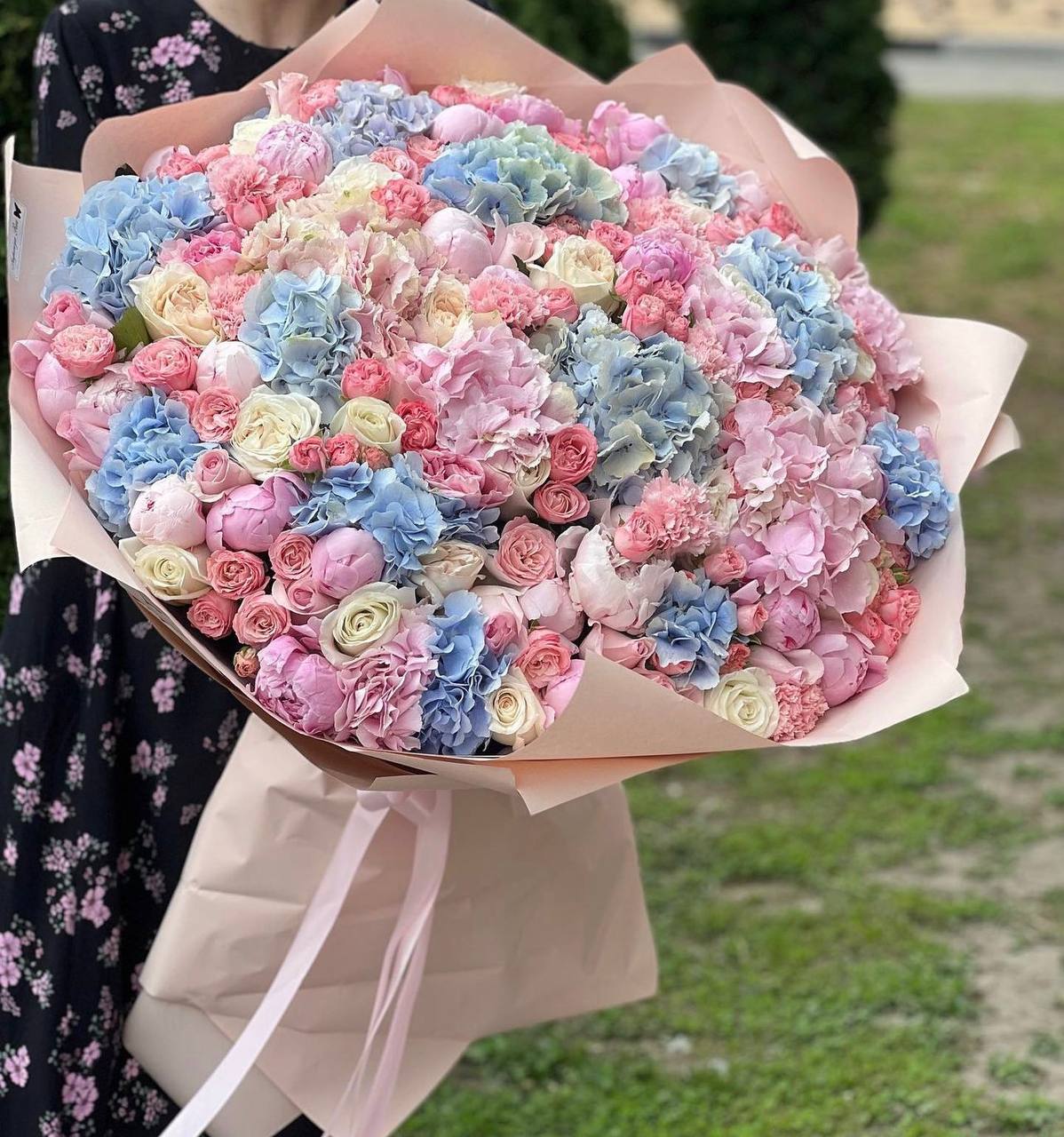 Huge spring flowers bouquet