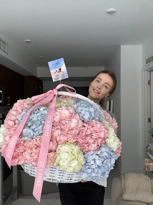 Hydrangeas Basket