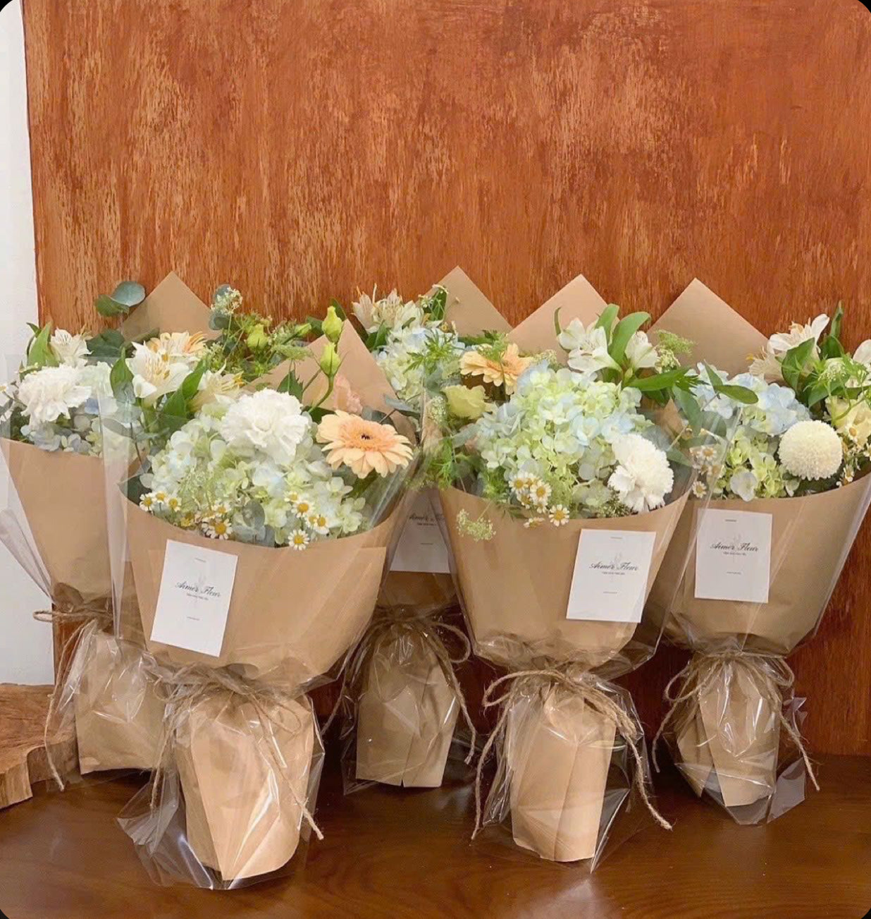 Corporate single roses floral gifts