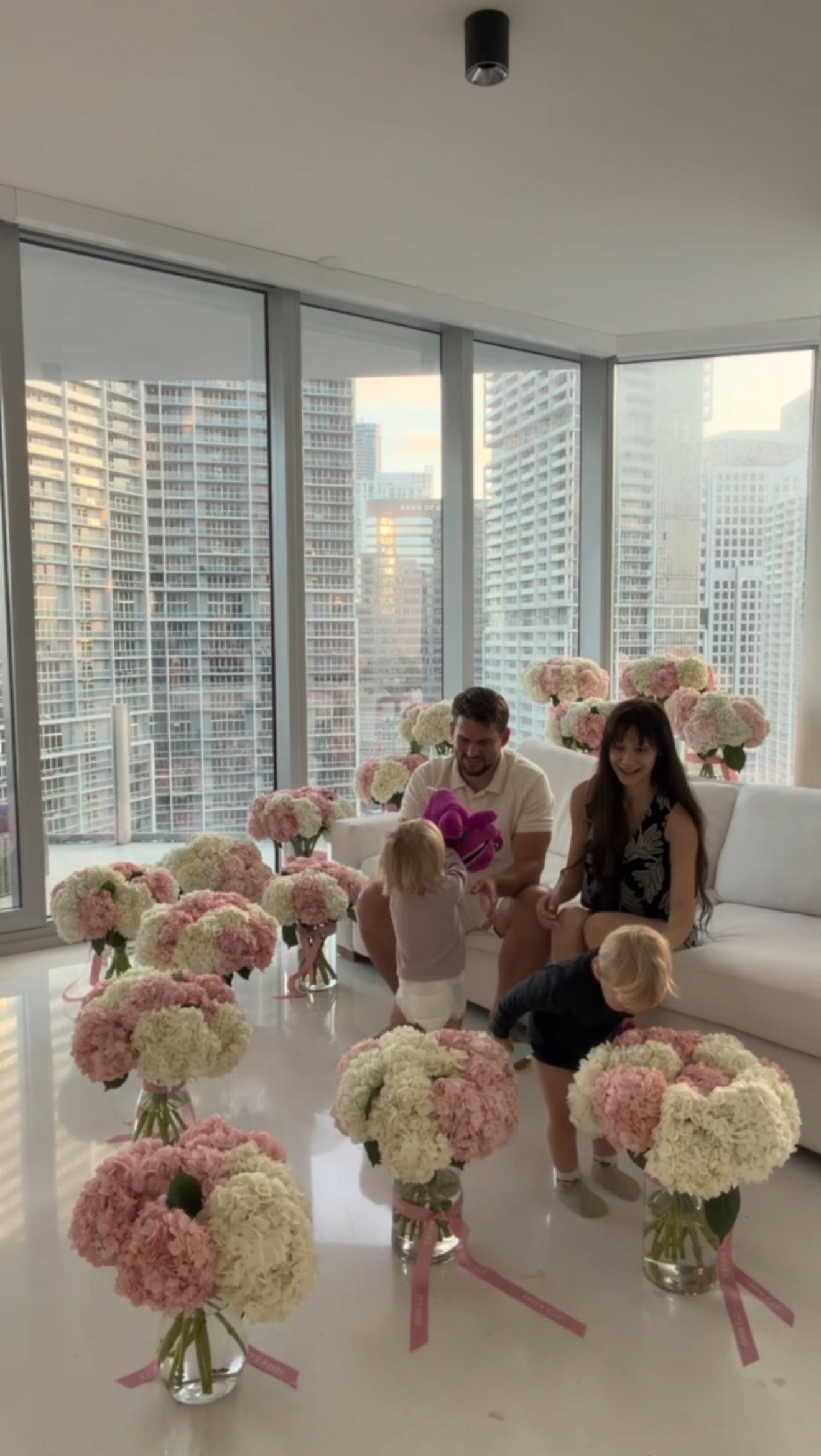 Large floral bouquets