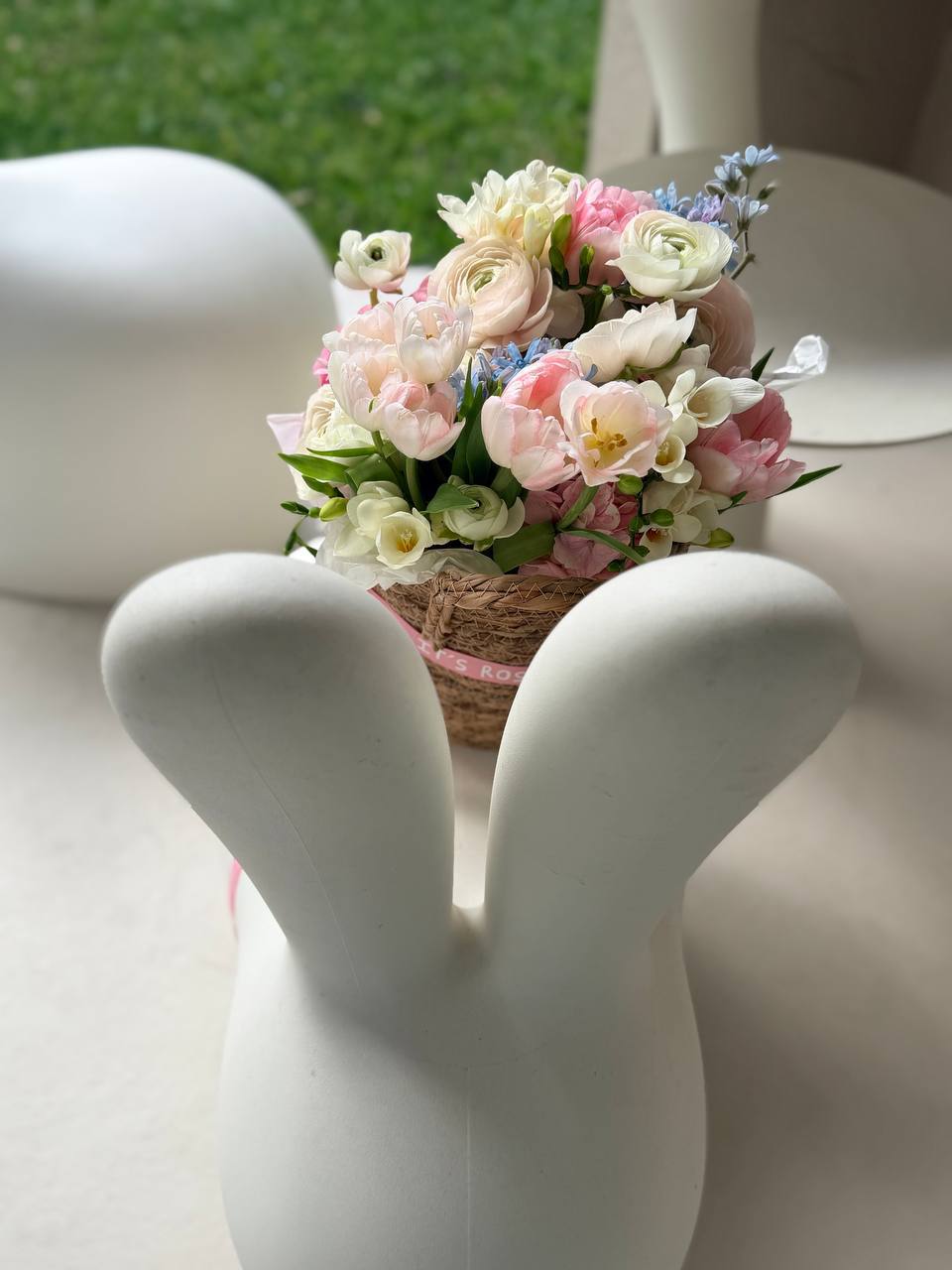 Blush Flower Basket