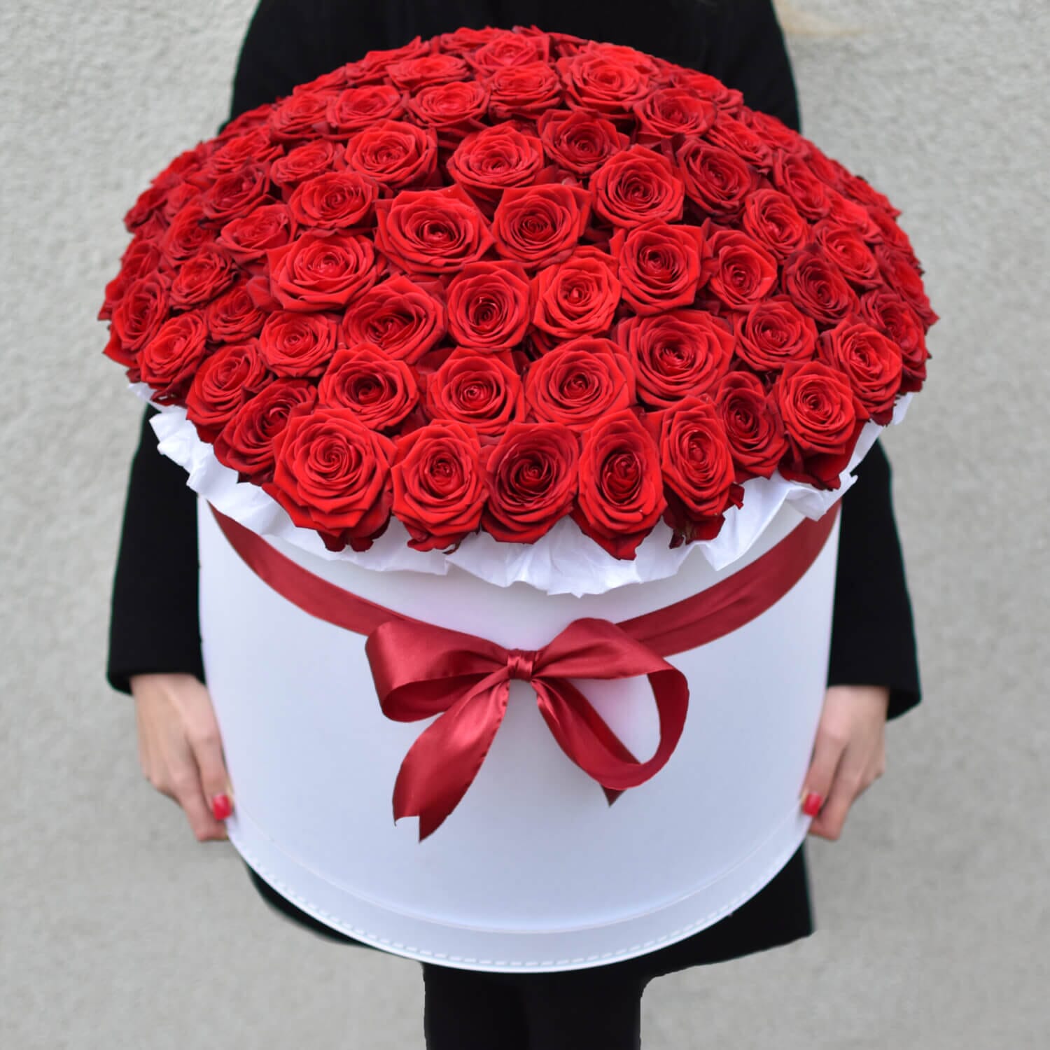 MEGA BOX OF RED ROSES – IT IS ROSES